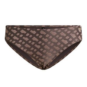 Boss Womens/Ladies Monogram Jacquard Bikini Bottoms / Brown